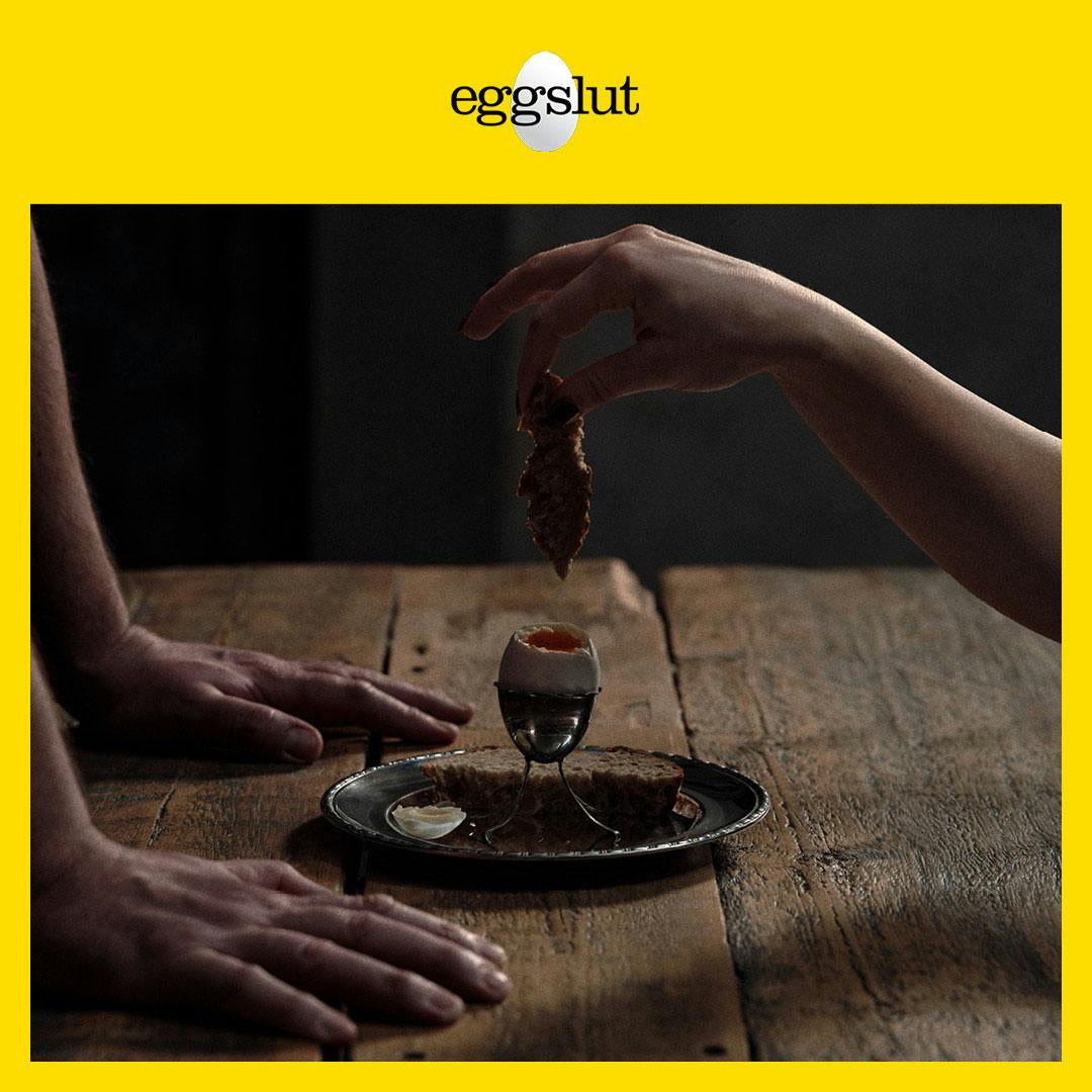 Пост Eggslut в соцсетях «Тоска по яйцу»